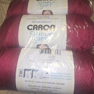 Caron‎ simply soft yarn 3pack
